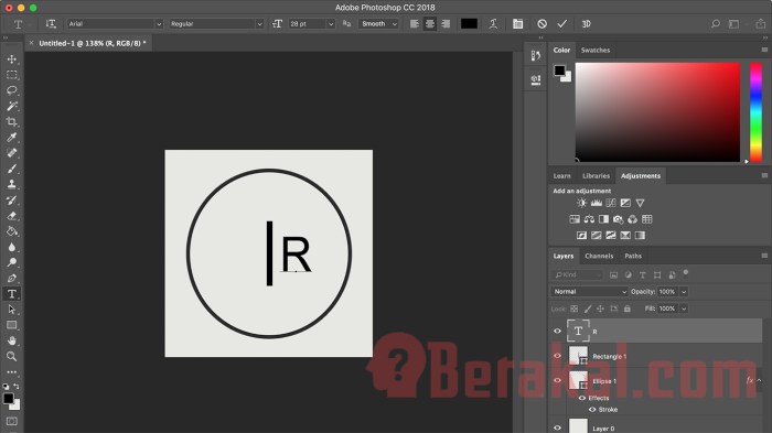 Cara membuat logo produk makanan di photoshop