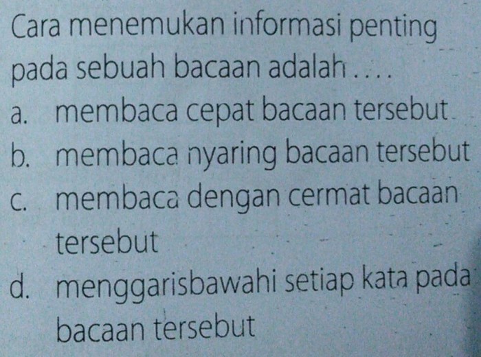 Bagaimana cara menemukan informasi penting teks eksplanasi