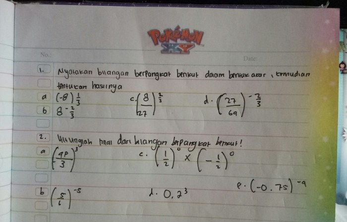 Cara menghitung pecahan berpangkat