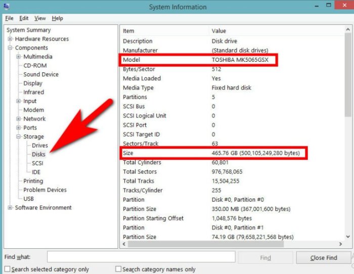 Cara cek kapasitas ssd laptop