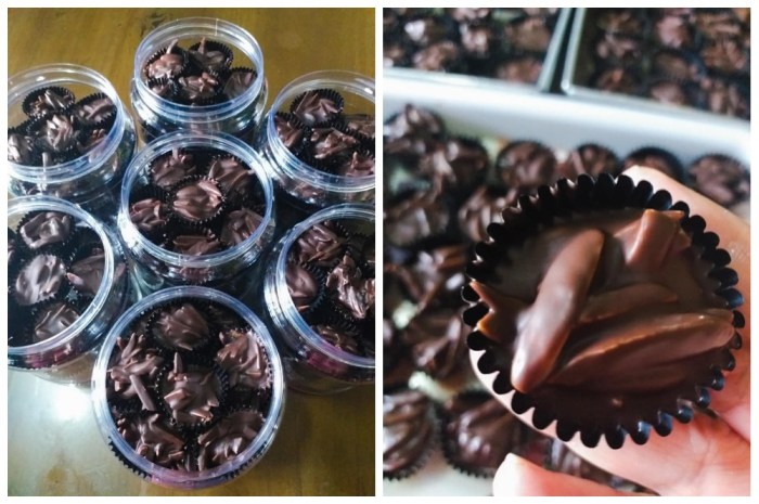 Cara membuat choco almond