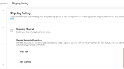 Cara mengganti pengiriman di shopee