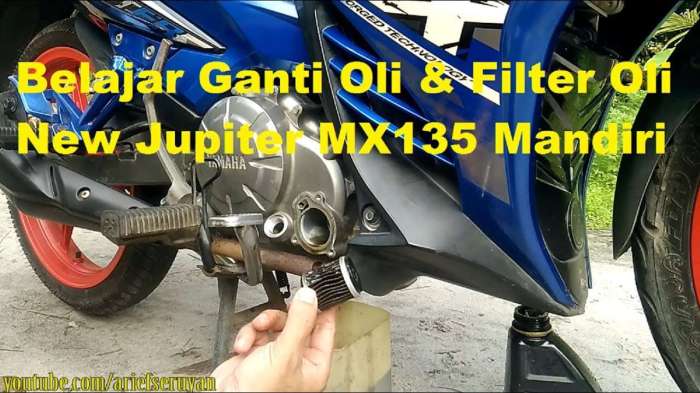 Cara ganti oli jupiter mx 135