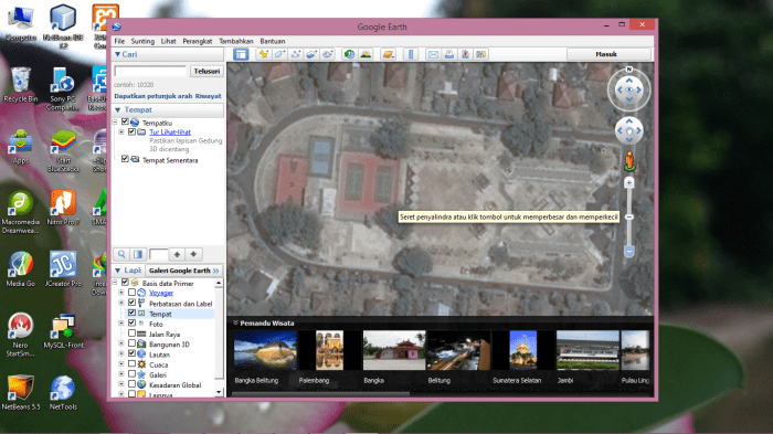 Cara download gambar di google earth
