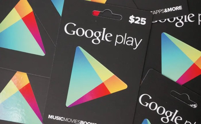 Cara membeli gift card play store