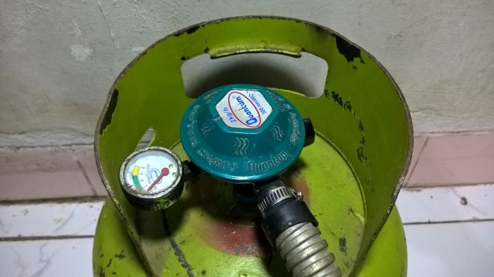 Cara memasang gas elpiji agar tidak bunyi