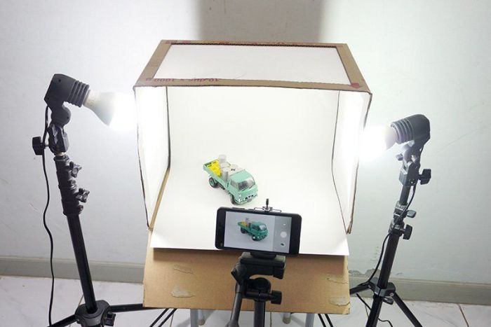 Cara foto produk dengan mini studio