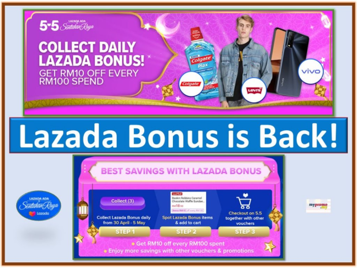 Cara pakai bonus dadakan di lazada