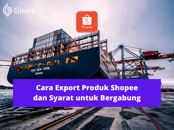 Cara export produk shopee