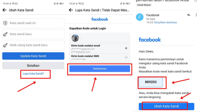 Cara melihat kata sandi facebook di hp