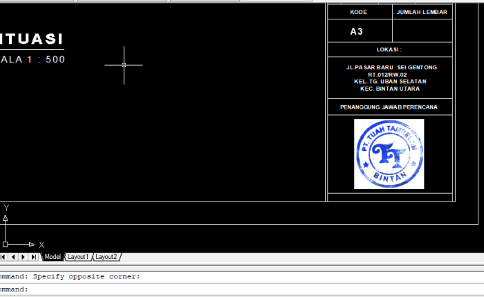 Cara bikin arsiran di autocad