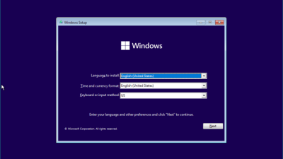 Cara install windows 11