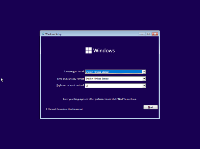 Cara install windows 11