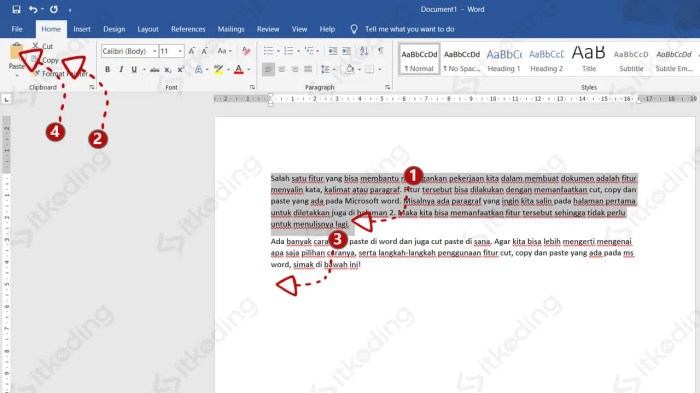 Cara cek copy paste di word
