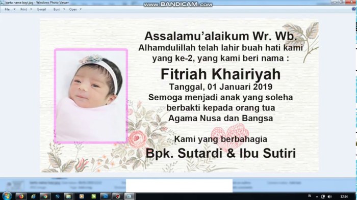 Ucapan aqiqah kartu contoh membuat