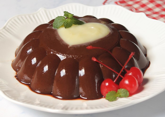 Cara buat puding agar agar coklat