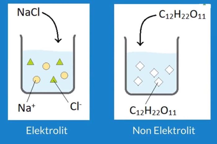Cara membedakan larutan elektrolit dan nonelektrolit