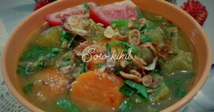 Cara membuat soto kikil tanpa santan