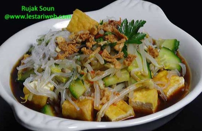 Cara buat rujak soun