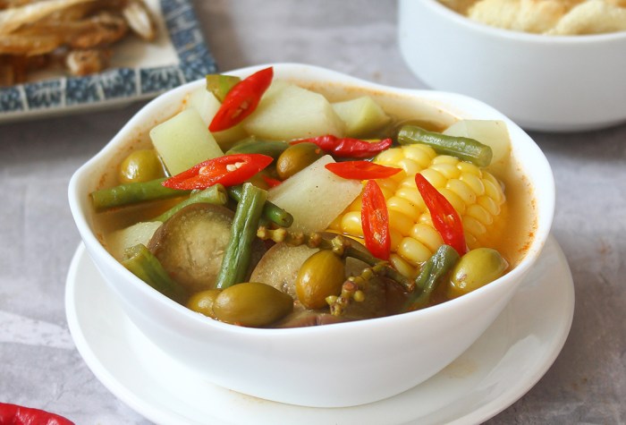 Cara bikin sayur asem bumbu racik