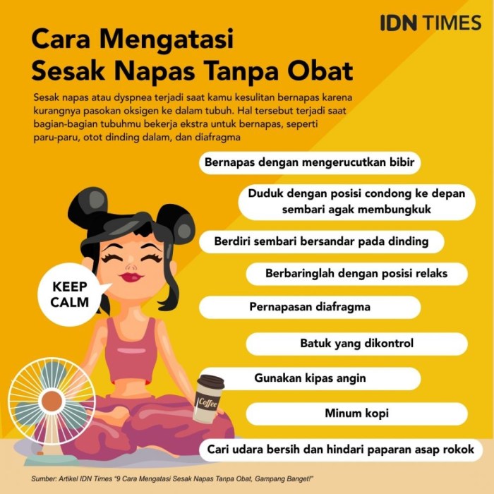 Cara mengatasi batuk dan sesak nafas di malam hari