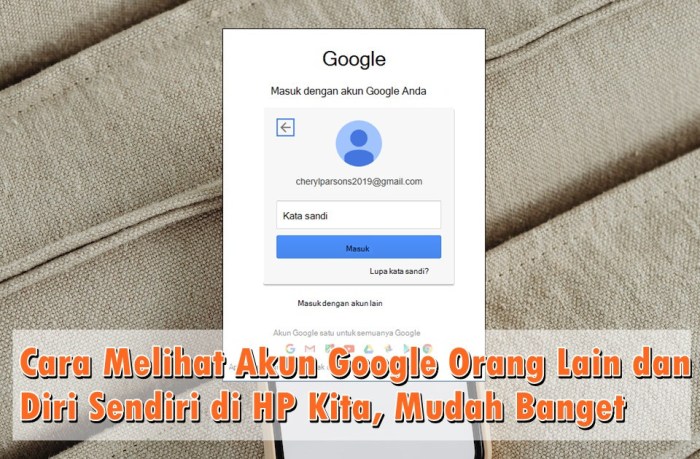 Cara melacak akun google orang