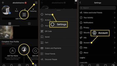 Cara menghubungkan instagram dan facebook