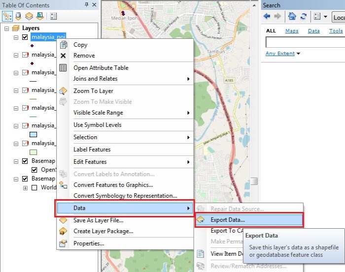 Cara memasukan shp ke arcgis