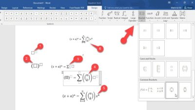 Cara Mudah Menulis Rumus Matematika di Word