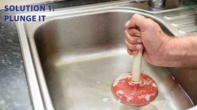 Cara mengatasi tempat cuci piring mampet