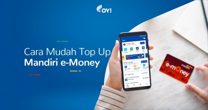Cara top up e money mandiri di hp