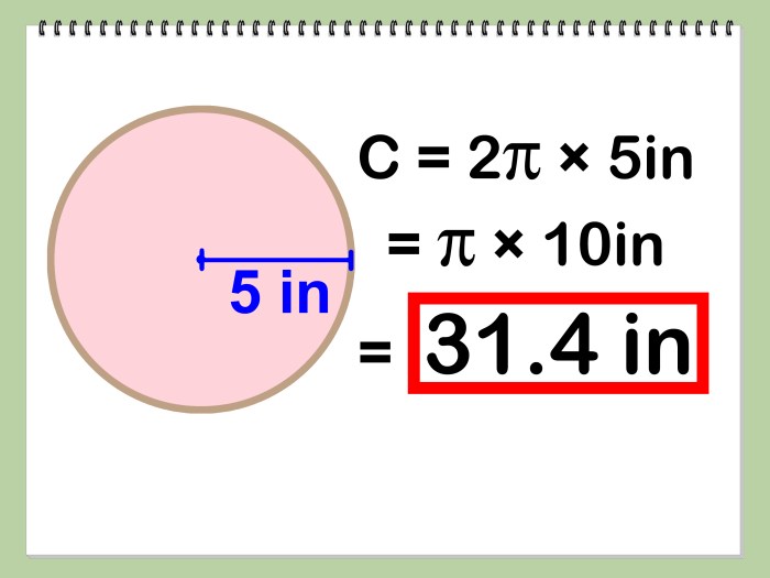Cara menghitung keliling lingkaran dengan diameter