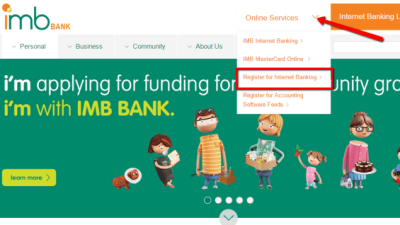 Cara urus imb online
