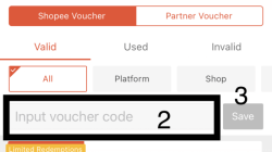 Cara memasukan kode voucher shopee