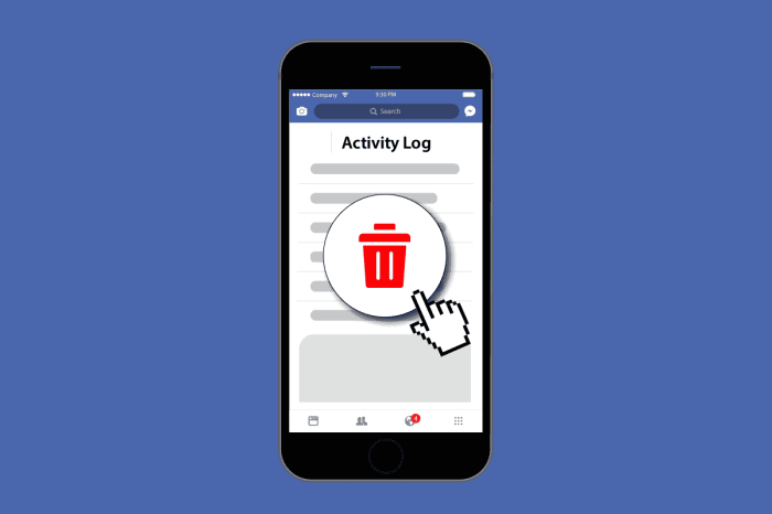 Cara menghapus log aktivitas di fb