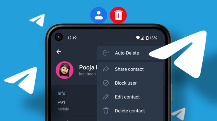 Cara menghapus kontak telegram sekaligus