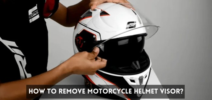 Cara melepas kaca helm bogo dari pet