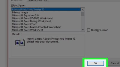 Cara menyisipkan file word ke word
