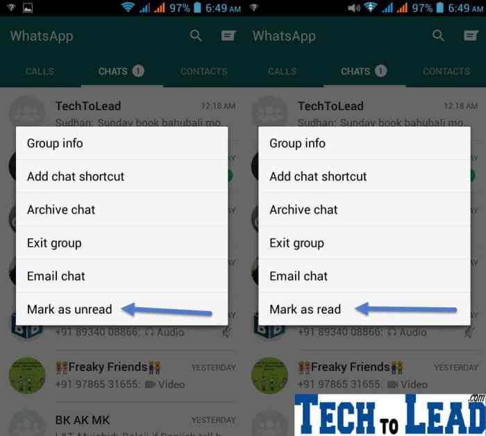 Cara agar notifikasi wa tidak terbaca