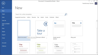 Bagaimana cara membuat dokumen baru di microsoft word