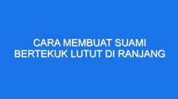 Cara membuat suami bertekuk lutut kepada istri