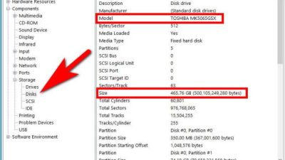 Cara cek kapasitas ssd laptop