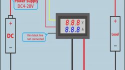 Cara pasang voltmeter digital 3 kabel