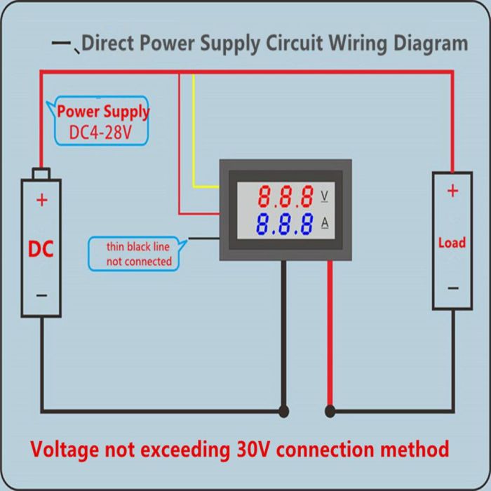 Cara pasang voltmeter digital 3 kabel