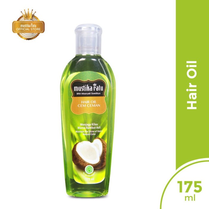 Cara pakai mustika ratu hair oil cem ceman