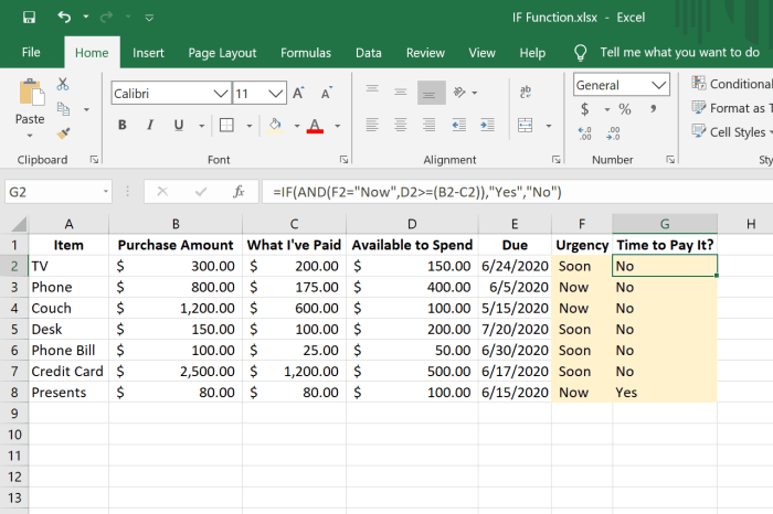 Cara menggunakan fungsi if pada excel
