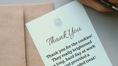 Cara menulis terima kasih yang benar