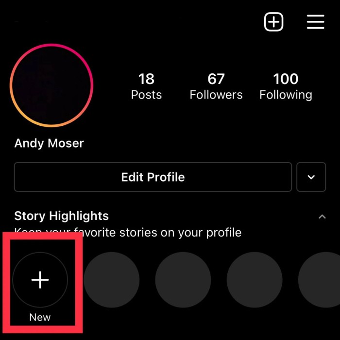 Cara membuat sorotan ig dari galeri