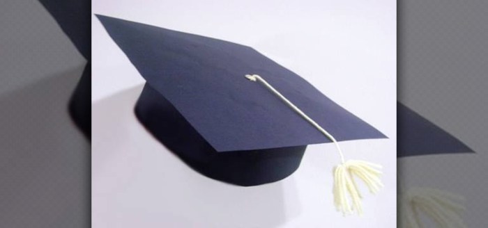 Cara membuat topi wisuda