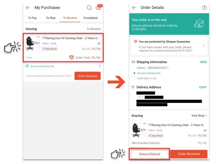 Cara melihat nomor pesanan di shopee